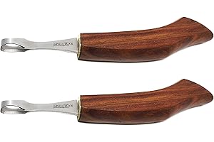 ProRider USA Set of 2 Horse Wood Handle SS Abscess Loop Hoof Care Cleaning Farrier Tool 98454