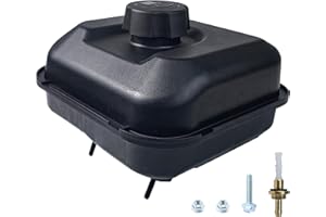 KIKITE Fuel Tank Compatible with GX140 GX160 GX200 5HP 5.5HP 6.5HP Predator 212cc Engine Anti-vibration HDPE Never Rust Oil Tanks Replaces for 17510-ZE1-020ZA 17510-ZE1-030ZF