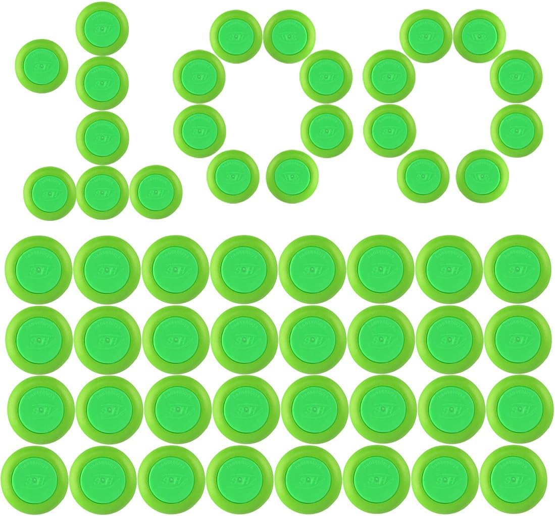 Foxom Disc Bullets, 100Pcs Disc Darts Bullet Refill Ammo for Nerf Vortex Praxis Nitron Vigilon Proton Revonix Pyragon Lumitron Diatron Blasters