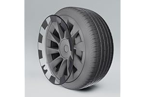 EVOOOR Wheel Rim Protector for Tesla Model Y All-in-one - Strips for Curb Rash Prevention - Set of 4 Rim Protector Easy to Install(Matte Black,20'')