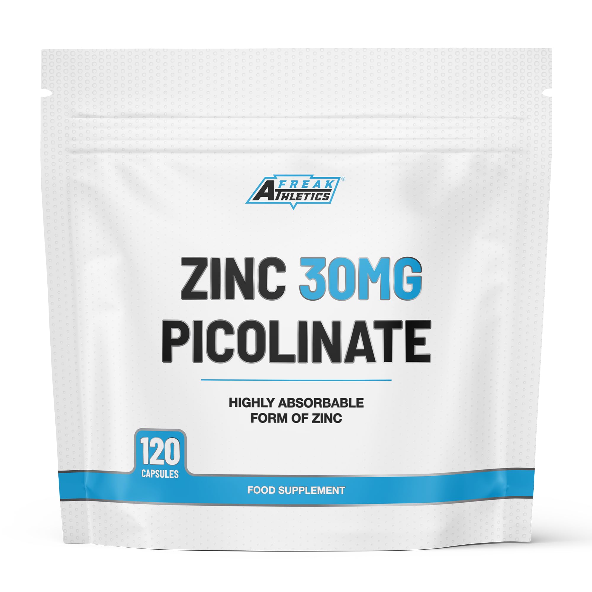 Freak Athletics Zinc 30mg as Picolinate 120 Capsules Made in the UK