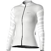 LAMEDA Cycling Jersey Women Long Sleeve, Breathable Bike Jersey with Pockets, Bike Shirts for Bicycle Road Biking Riding