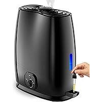 Everlasting Comfort 6L Ultrasonic Cool Mist Humidifier for Bedroom - Quiet, Filterless, Essential Oil Tray - Large Room, Baby