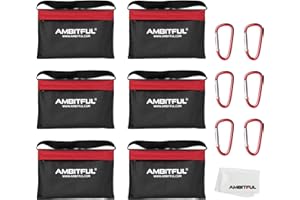 AMBITFUL Set of Heavy Duty Sand Bag Photography Studio Video Stage Film Sandbag Saddlebag for Light Stands Boom Arms Tripods(6 Packs)