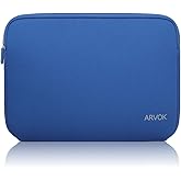 Arvok 17-17.3 Inch Laptop Sleeve Multi-Color & Size Choices Case/Water-Resistant Neoprene Notebook Computer Pocket Tablet Briefcase Carrying Bag/Pouch Skin Cover for HP/Dell/Lenovo/Asus/Acer Dark Blue