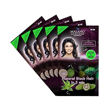 Buy Ivo Traders Malano Easy Black Hair Shampoo Pack Of 5 Online