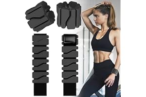 YESIMET Wrist and Ankle Weights for Women Men, Wearable Strong Arm & Leg Weights Set of 2 (1Lb Each), Adjustable Ankle Weights for Home Gym, Yoga, Walking, Running, Dance, Pilates, Cardio, Aerobics