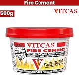 Vitcas Fire Cement 500g High-Temp Adhesive for Fireplaces Stoves Boilers view 2
