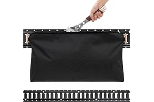 Lingvee 14 x 24 Inch E Track Storage Bag for Trailers Heavy Duty Canvas Zippered E Track Bag E Track Accessories Weight Capacity 50 lb