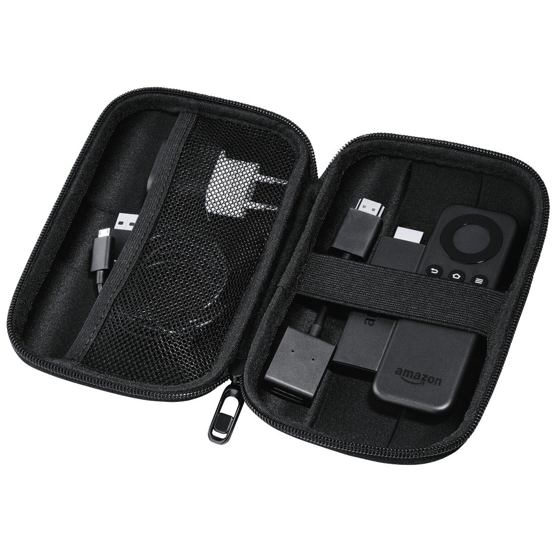 Hama | EVA HDD Case, 2.5" | Travel Case, Water-Repellent, Shock-Resistant, Integrated Cable Compartment, Fire TV Stick, 2.5-inch Hard Drive and SSD | Black