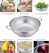 HaWare Colander Set of 3 Stainless Steel Colanders with Handles 16/22/28 cm view 3