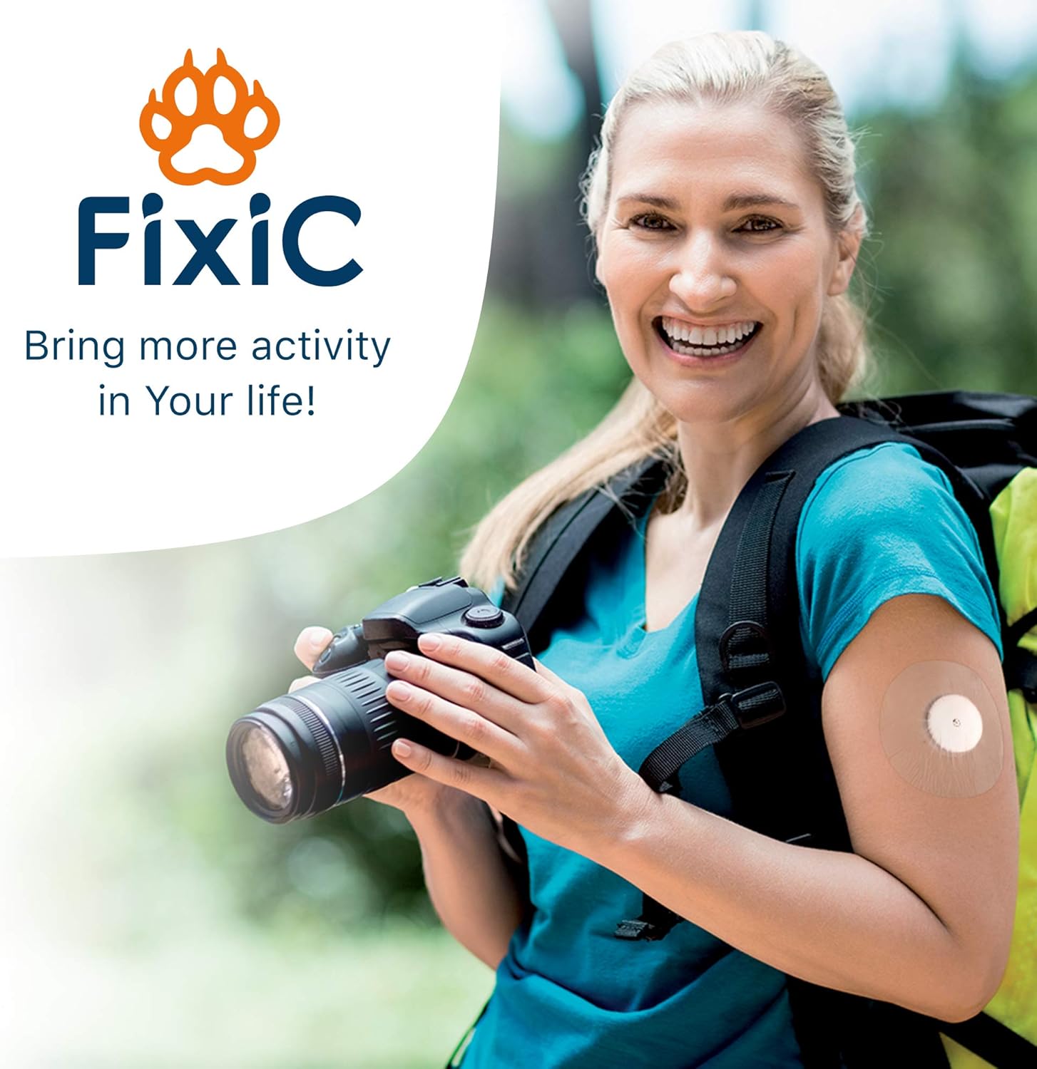 Fixic Freestyle Adhesive Patch 25 PCS – Transparent Patches for Libre, Enlite, Guardian - Pre Cut Back Paper - Best Long Fixation for Your Sensor!: Health & Personal Care