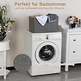 efluky 60L Foldable Bamboo Laundry Basket Collapsible Storage view 7