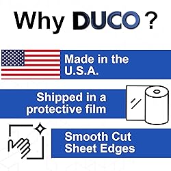 Duco Clear Cast Acrylic Sheet 1/4 Inch Thick 12" X