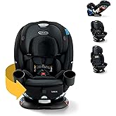 Graco Turn2Me 3-in-1 Rotating Convertible Car Seat, Cambridge, Rear-Facing Rotation, Forward-Facing Mode, Highback Booster Up