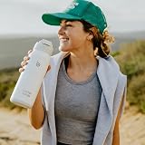 BOTTLE BOTTLE Insulated Stainless Steel Water Bottle 700ml White with Straw view 7