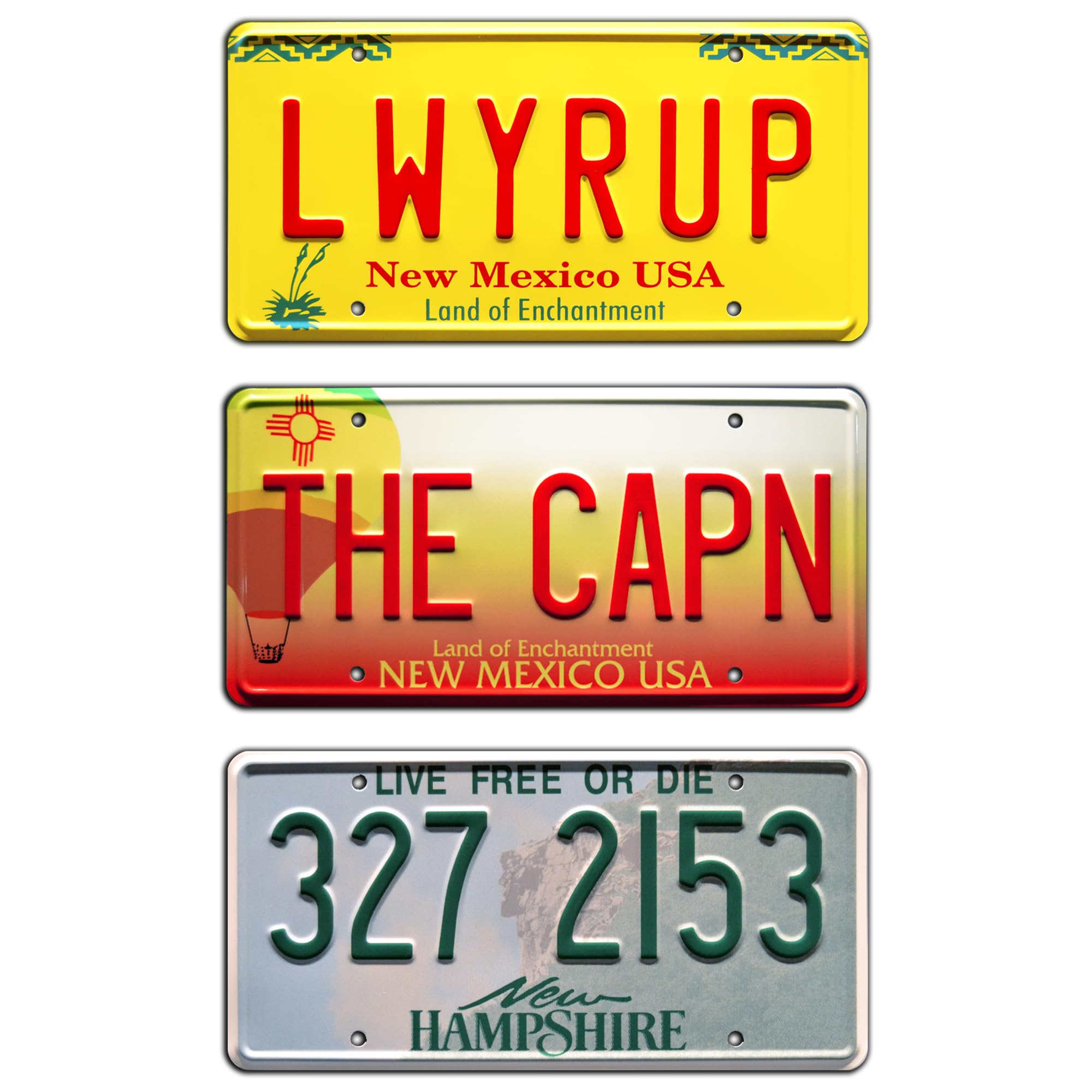 Celebrity Machines Breaking Bad | LWYRUP + THE CAPN + 327 2153 | Metal Stamped License Plates