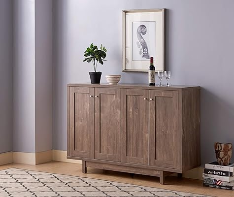 Caedmon Mid Century Modern Buffet Sideboard Cabinet for Dining