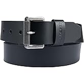 Carhartt Men's Casual Top Grain Bridle Leather Belts, W/Antique Nickel and Knurled Roller Buckle