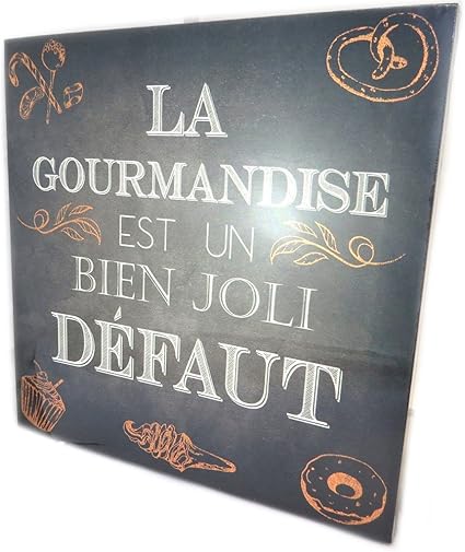 Les Tresors De Lily P2972 Toile Ardoise Citations Noir La Gourmandise Est Un Bien Joli Defaut 28x28 Cm Amazon Fr Cuisine Maison Les Tresors De Lily P2972 Toile Ardoise Citations Noir La Gourmandise Est Un Bien Joli Defaut 28x28 Cm Amazon Fr Cuisine Maison