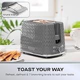 Daewoo Argyle Kettle and Toaster Set Plastic 1700 ml Grey 3 W view 4