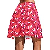 COOrun 18" Skorts for Women High Waist Golf Skirt Pleated Athletic Tennis Skorts with 4 Pockets Shorts Casual Modest Skirts