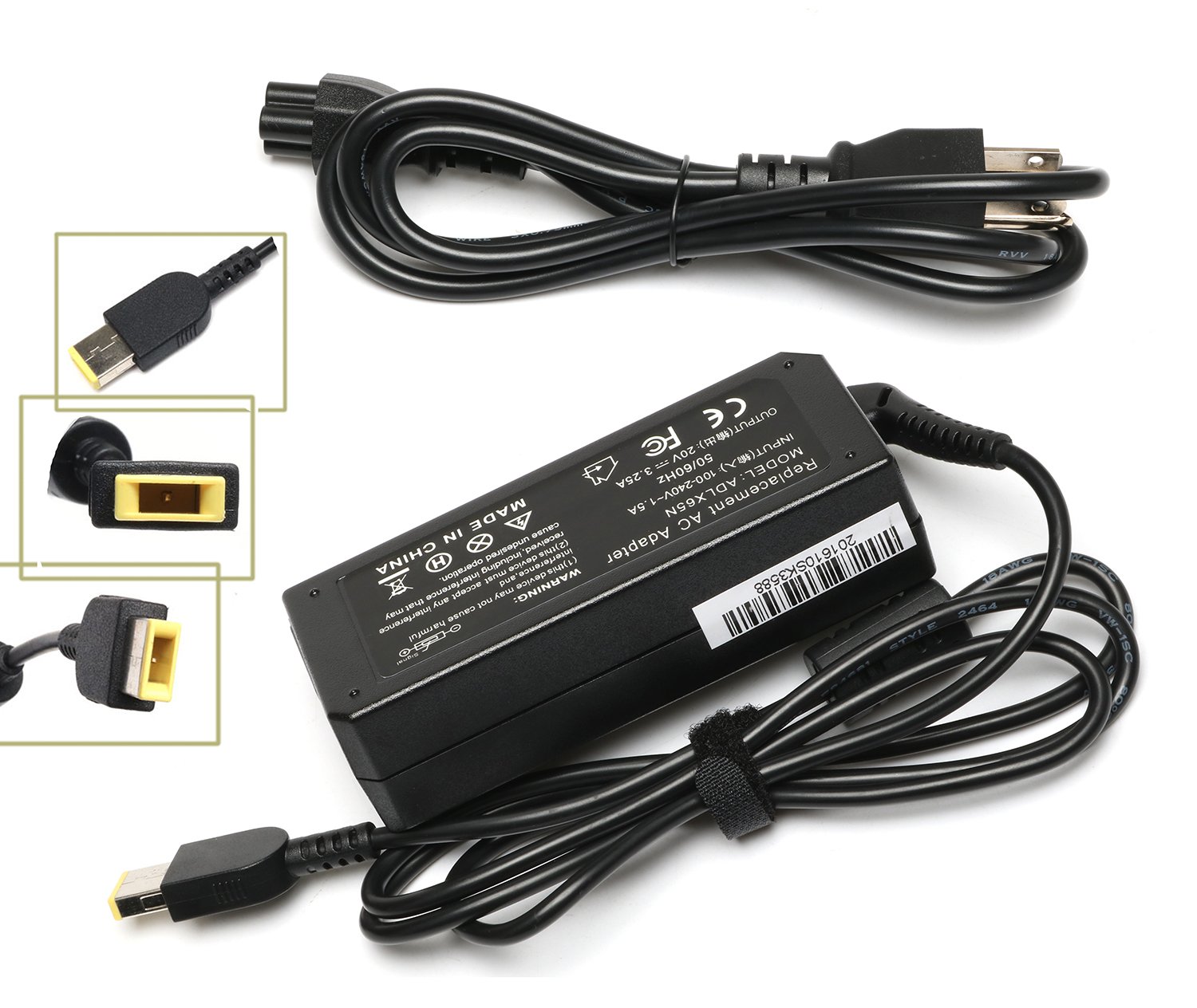 3.25A 65W Laptop Ac Adapter Charger for Lenovo IdeaPad ...