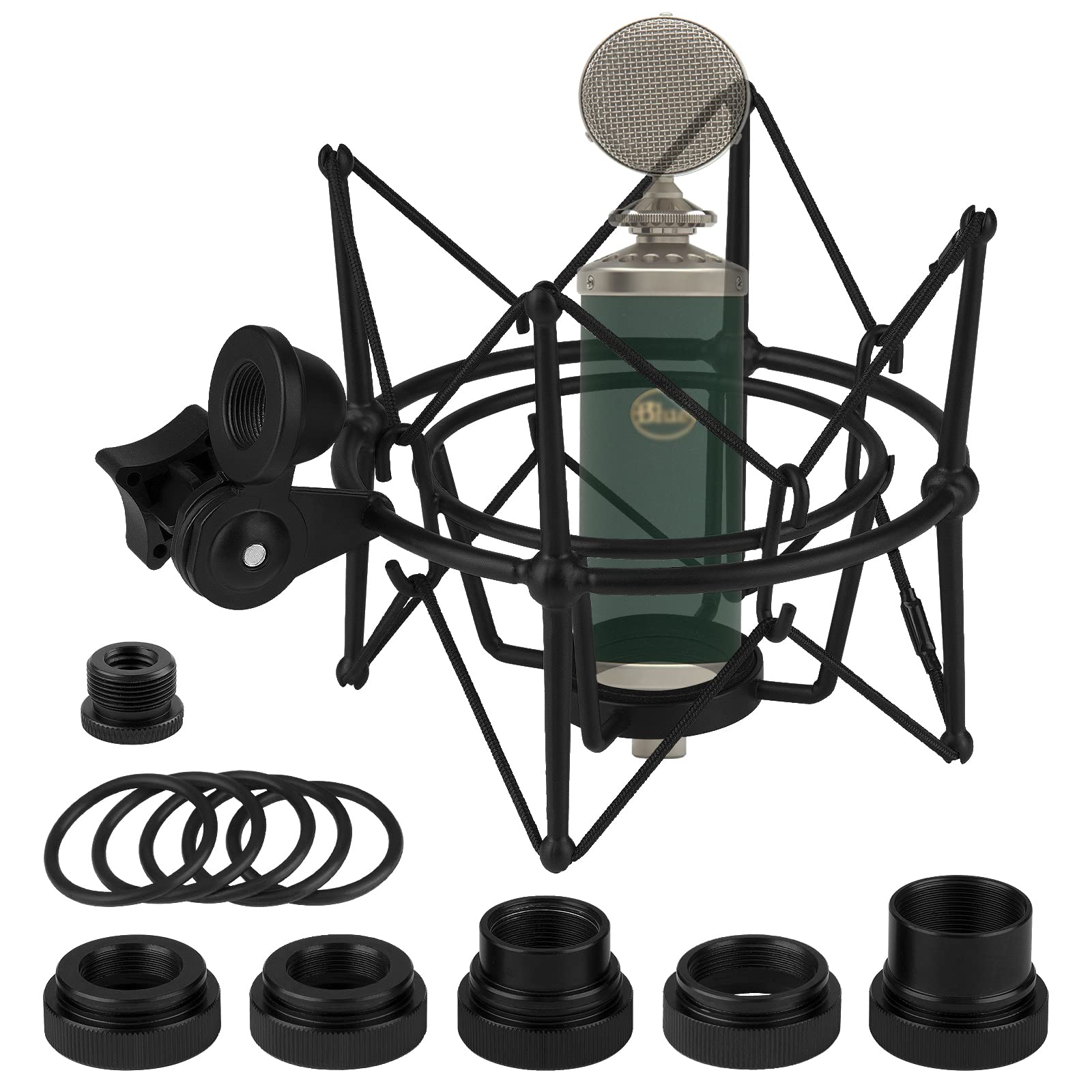 Geekria Shock Mount Mic Holder for Blue Ember, Bluebird SL, Babybottle SL