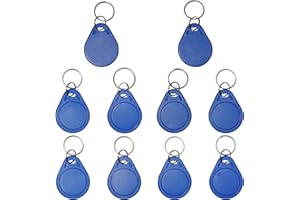 XIXEI 10 PCS GEN1 13.56 MHz UID Writable Rewritable Clone IC Smart Key Fobs, Compatible with MIFARE Classic 1K, RFID Blank Tag for Access Control