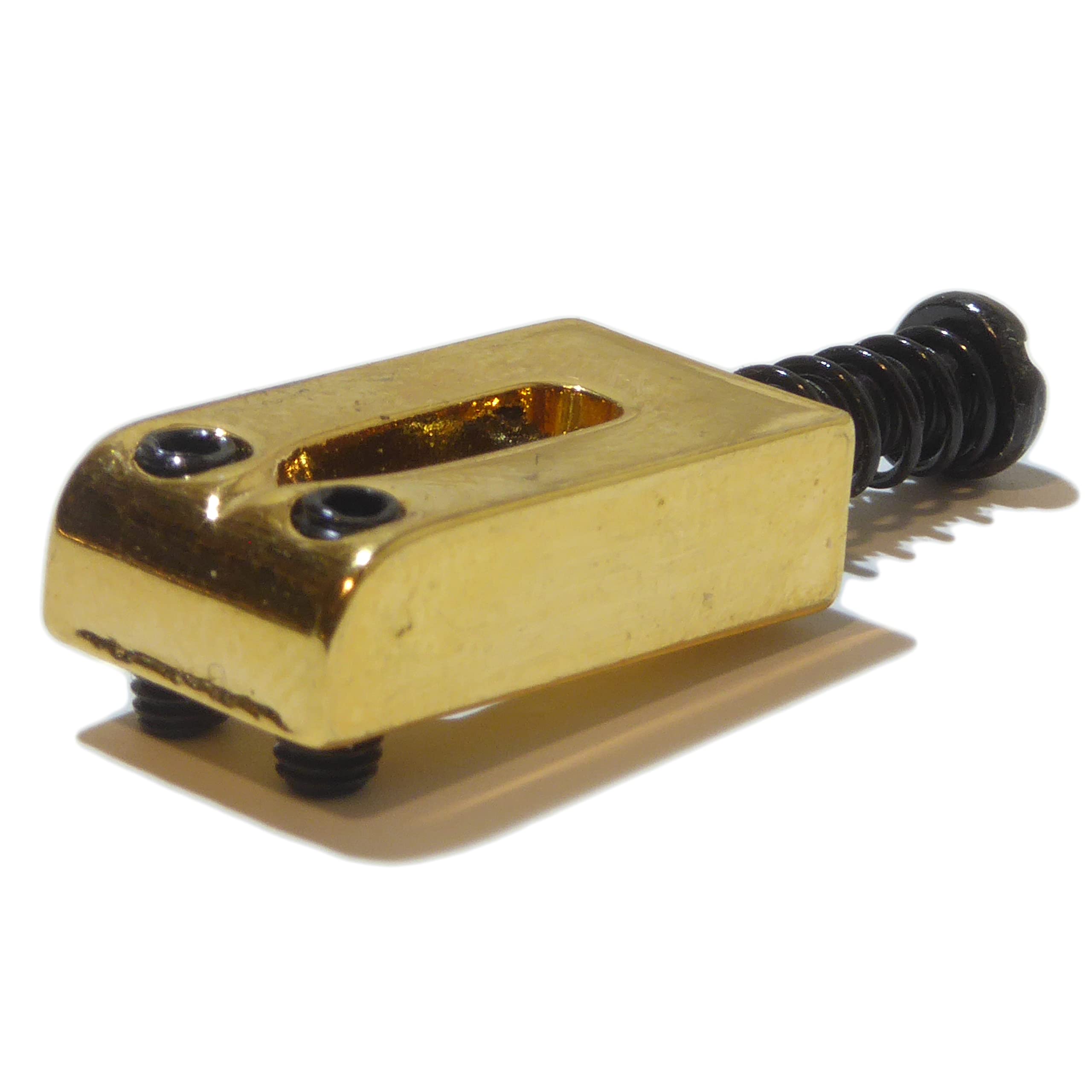Gold guitar saddle for electric guitar bridge or tremolo