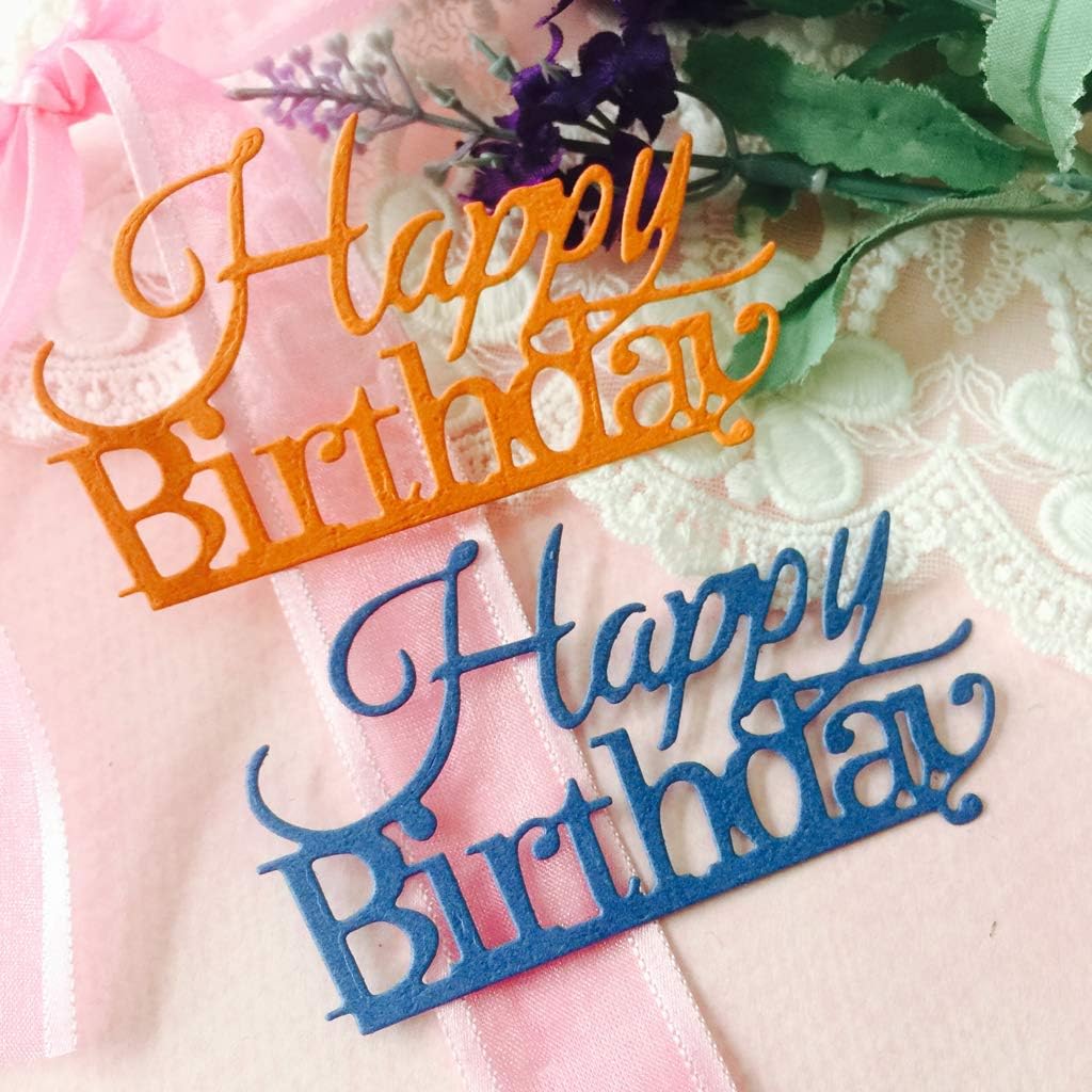 Loisirs Creatifs Matrices De Decoupe Napravi Rs Yifeict Joyeux Anniversaire Des Matrices A Decouper Pochoir Gaufrage Carte Papier Scrapbooking Album De Bricolage