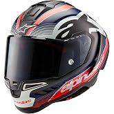 Alpinestars Supertech R10 Team Helmet, Carbon Fiber, Aerodynamic Full-Face Design, Ventilation &amp; Safety, DOT &amp; ECE Certified for Street &amp; Track Riders