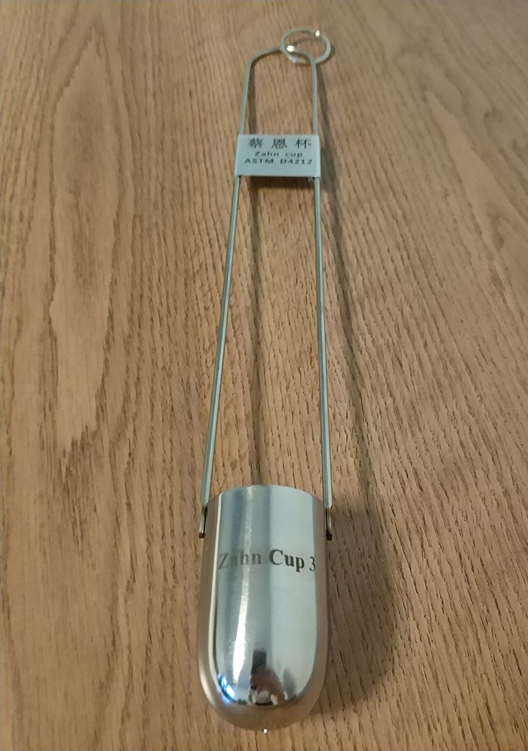 Zahn Cup Dip Type Immersion Viscosity 1 Cup Stainless Steel