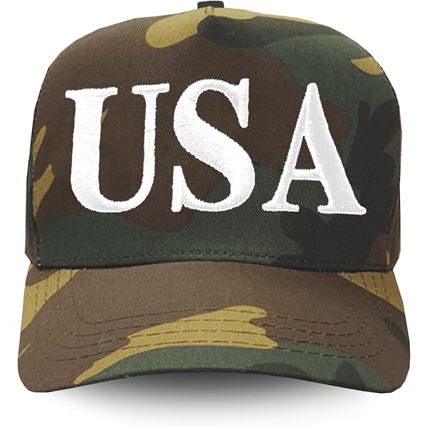 Amazon.com: Trump USA 45-47 Hat Camo/Orange : Sports & Outdoors display picture 1