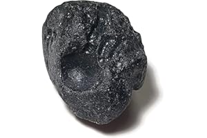 SUPHAN Top-Rock-Shop Tibetan Tektite 30-35mm Black Meteorite Material Raw/Rough Natural Crystal Gemstone Specimen