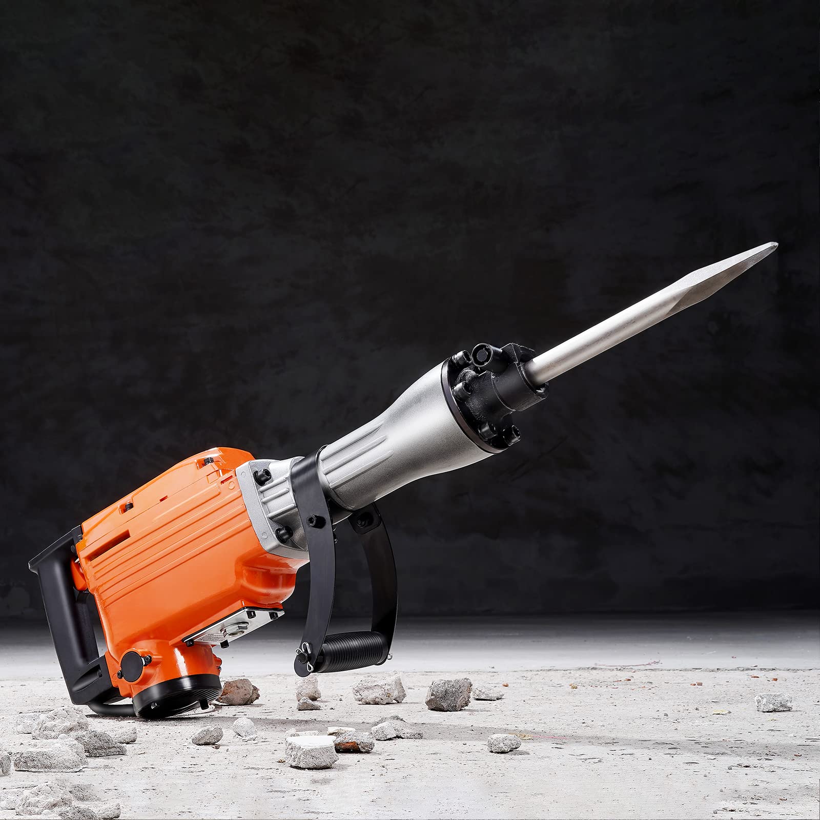 VEVOR Demolition Jack Hammer, MAX 2200W Electric Jackhammer Heavy Duty, 1350 BPM Concrete Breaker 4pcs Chisels Bit Chipping W/Case, Gloves