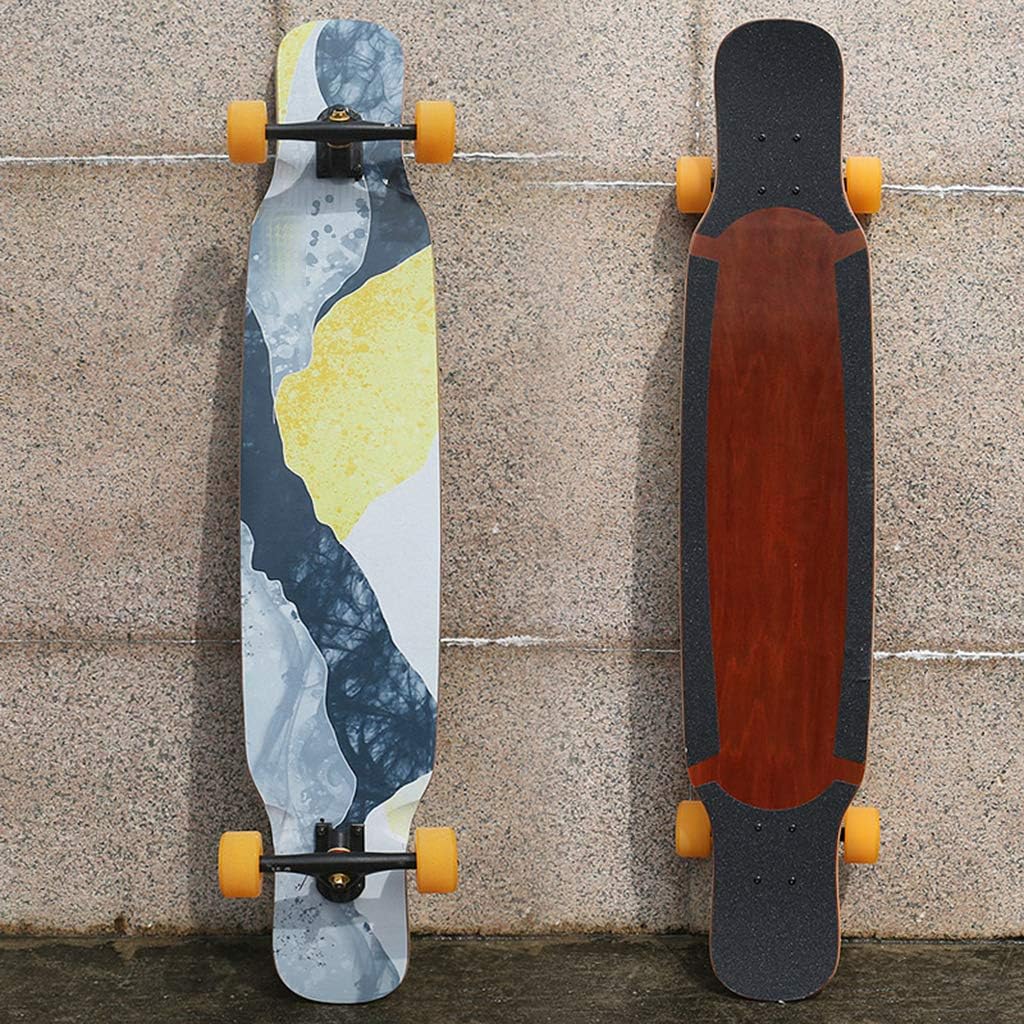 YUDIAN Longboard Skateboard 46 '' Für Kinder Teens & Adults, 7lagiges