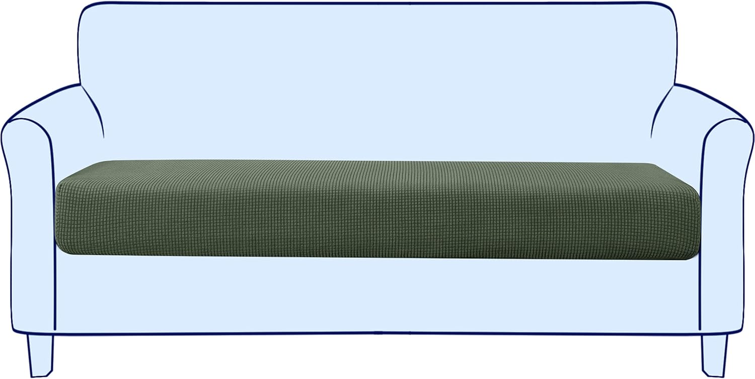 Slipcovers - subrtex Couch Slipcover RV Seater Slip Covers Loveseat Stretch Durable Sofa Spandex Elastic Furniture Protector for Settee Seat for Replacement in Livingroom, Large, Olive Drab