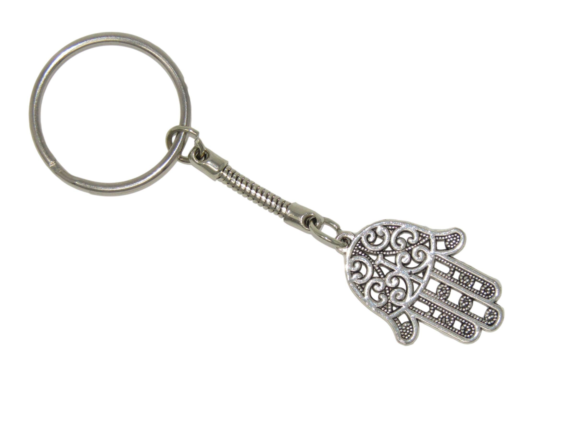 Jeannieparnell 215 - Hamsa Hand Charm Keyring - Protection - Handmade