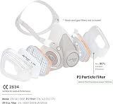 AirGearPro C-500 Filters for Reusable Respirator Mask P2 95% Dust view 2