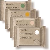 Promix Nutrition Protein Puff Bars, Variety Pack - 12 Bars | High-Protein Puff Bar Snack for Low-Sugar, Low-Carb, Gluten-Free Muscle Recovery &amp; Healthy Snacking On-the-Go