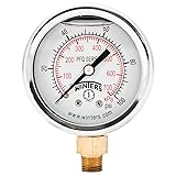 Winters 2" Dial Size, Liquid Filled Industrial