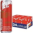 Red Bull Red Edition Energy Drink, Watermelon, with 114mg Caffeine plus Taurine & B Vitamins, 12 Fl Oz, 6 Packs of 4 Cans (Pack of 24)