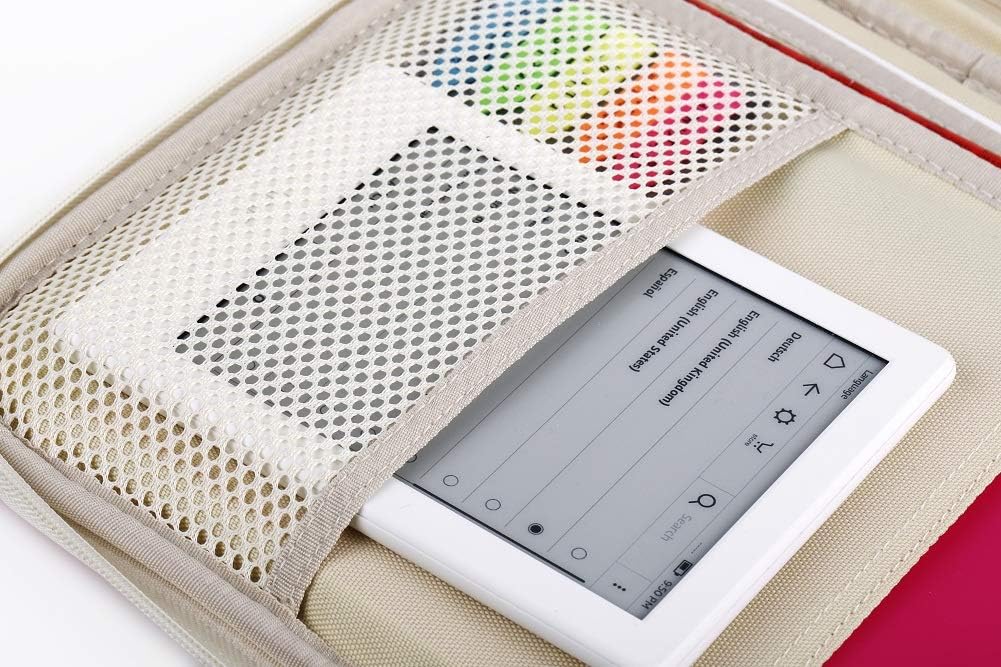 Lazyaunti Zipper Portfolio Organizer A4 Note Pouch-Waterproof Document Bags/Zipper Binder/Paper Case for 12.5" Mac, 12.5"Tablet, Pens, washi Tape, Journals, Sketch Books(Black) : Office Products