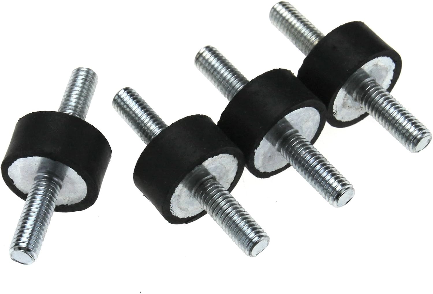 Supporti Antivibranti In Gomma M8 X 40mm – 3 Pezzi – Filetto Femmina – Per Motori E Compressori