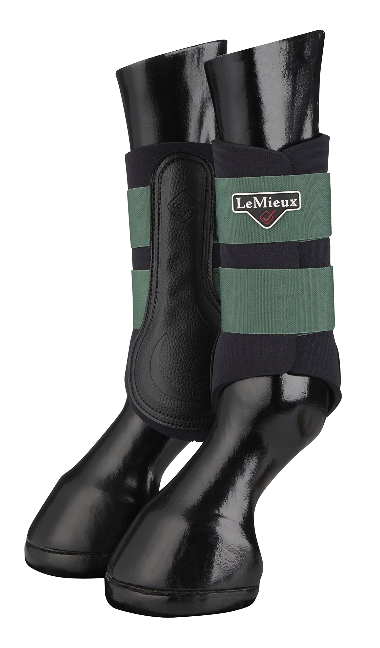 LeMieux Grafter Brushing Horse Boots - Protective Gear and Training Equipment - Equine Boots, Wraps & Accessories (Hunter Green/X-Large)