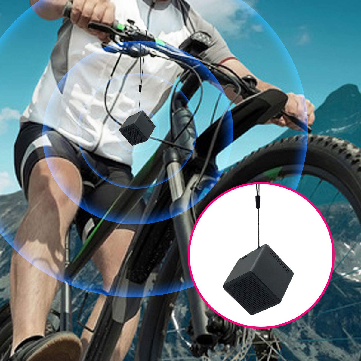 Bluetooth Speaker - 2 Packs Wireless Portable Bluetooth Speaker with Built-in Mic, Subwoofer, Enhanced Bassfor For Home | Travel | Camping | Biking | Sports | Pool | Beach | Hiking.(Gray)