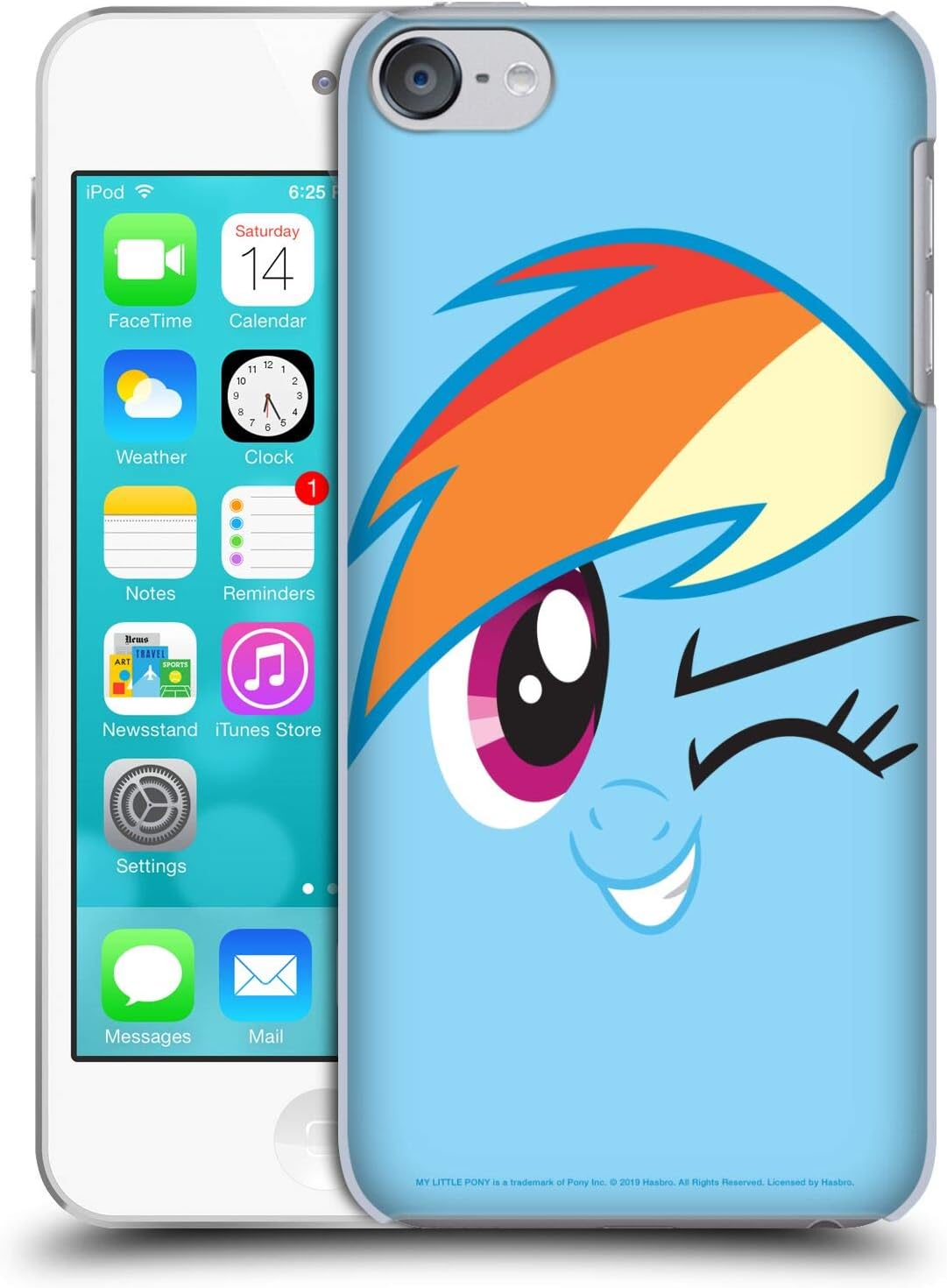 Head Case Designs Officially Licensed by My Little Pony Rainbow Dash Full Face Hard Back Case Compatible with Apple Touch 6th Gen/Touch 7th Gen