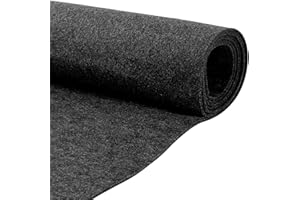 Sbulhia 78"×90" Underfelt Carpet for Speaker, Wear Resistant Craft Felt Fabric Roll Car Trim Carpeting Cover, Multipurpose Su