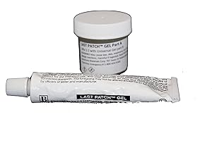 Bonstone Last Patch Gel 2oz, Exterior Grade, UV Stable Stone Repair Glue for Granite, Marble, Travertine, Honed Limestone Surfaces